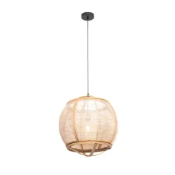 Kinder QAZQA Kinderzimmerlampen|Pendelleuchten*Orientalische Hängelampe braun 50 cm - Pascal