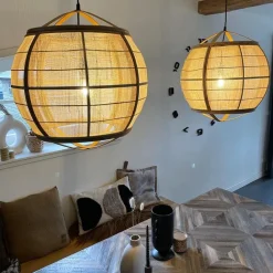 Kinder QAZQA Kinderzimmerlampen|Pendelleuchten*Orientalische Hängelampe braun 50 cm - Pascal