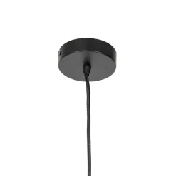 QAZQA Pendelleuchten|Wohnzimmerlampen*Orientalische Hängelampe Bambus mit Schwarz 60 cm - Evalin