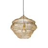 QAZQA Pendelleuchten|Wohnzimmerlampen*Orientalische Hängelampe Gold 45 cm x 40 cm - Vadi