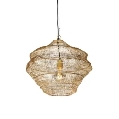 QAZQA Pendelleuchten|Wohnzimmerlampen*Orientalische Hängelampe Gold 45 cm x 40 cm - Vadi