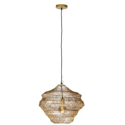 QAZQA Pendelleuchten|Wohnzimmerlampen*Orientalische Hängelampe Gold 45 cm x 40 cm - Vadi