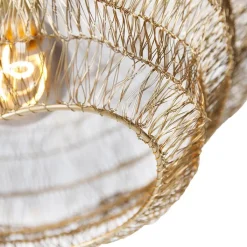 QAZQA Pendelleuchten|Wohnzimmerlampen*Orientalische Hängelampe Gold 45 cm x 40 cm - Vadi