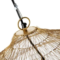 QAZQA Pendelleuchten|Wohnzimmerlampen*Orientalische Hängelampe Gold 45 cm x 40 cm - Vadi