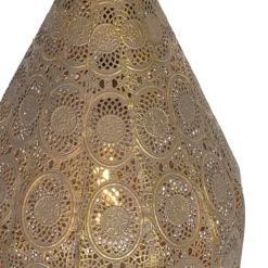 QAZQA Pendelleuchten|Wohnzimmerlampen*Orientalische Hängelampe Gold mit Muster 26cm - Mowgli