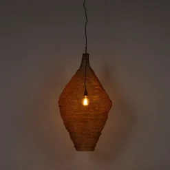 QAZQA Schlafzimmerlampen|Küchenlampen*Orientalische Hängelampe Gold 60 cm - Nidum L.