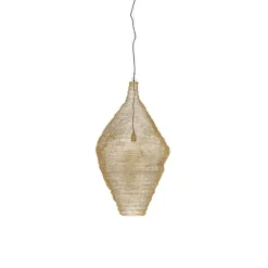 QAZQA Schlafzimmerlampen|Küchenlampen*Orientalische Hängelampe Gold 60 cm - Nidum L.