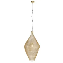 QAZQA Schlafzimmerlampen|Küchenlampen*Orientalische Hängelampe Gold 60 cm - Nidum L.