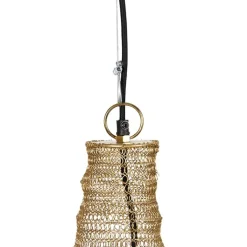 QAZQA Schlafzimmerlampen|Küchenlampen*Orientalische Hängelampe Gold 60 cm - Nidum L.