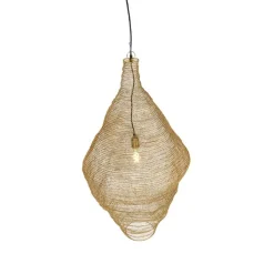 QAZQA Schlafzimmerlampen|Küchenlampen*Orientalische Hängelampe Gold 60 cm - Nidum L.