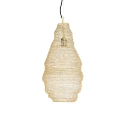 QAZQA Schlafzimmerlampen|Wohnzimmerlampen*Orientalische Hängelampe Gold - Nidum Rombo