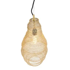 QAZQA Schlafzimmerlampen|Wohnzimmerlampen*Orientalische Hängelampe Gold - Nidum Rombo