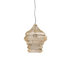 QAZQA Pendelleuchten|Wohnzimmerlampen*Orientalische Hängelampe Gold 45 cm x 60 cm - Vadi