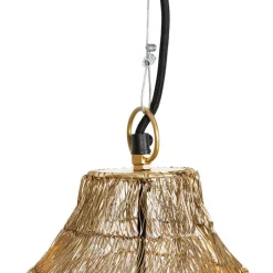 QAZQA Pendelleuchten|Wohnzimmerlampen*Orientalische Hängelampe Gold 45 cm x 60 cm - Vadi