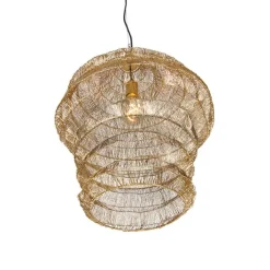 QAZQA Pendelleuchten|Wohnzimmerlampen*Orientalische Hängelampe Gold 45 cm x 60 cm - Vadi