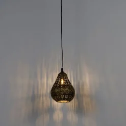 QAZQA Pendelleuchten|Wohnzimmerlampen*Orientalische Hängelampe Gold 17,5cm - Billa Dia
