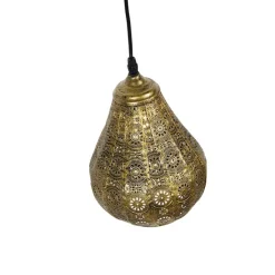QAZQA Pendelleuchten|Wohnzimmerlampen*Orientalische Hängelampe Gold 17,5cm - Billa Dia