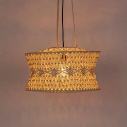 QAZQA Pendelleuchten|Wohnzimmerlampen*Orientalische Hängelampe natur 50 cm - Leonard