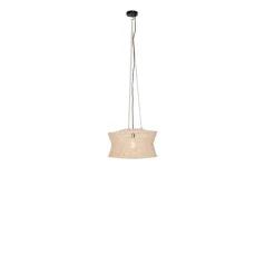 QAZQA Pendelleuchten|Wohnzimmerlampen*Orientalische Hängelampe natur 50 cm - Leonard