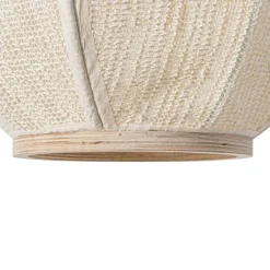 Kinder QAZQA Kinderzimmerlampen|Pendelleuchten*Orientalische Hängelampe Naturstoff 46 cm - Rob