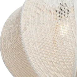 Kinder QAZQA Kinderzimmerlampen|Pendelleuchten*Orientalische Hängelampe Naturstoff 48 cm - Rob