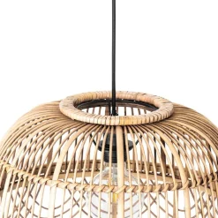 QAZQA Pendelleuchten|Wohnzimmerlampen*Orientalische Hängelampe Rattan 44 cm - Michelle