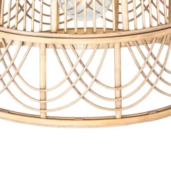 QAZQA Pendelleuchten|Wohnzimmerlampen*Orientalische Hängelampe Rattan 44 cm - Michelle