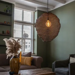 QAZQA Pendelleuchten|Wohnzimmerlampen*Orientalische Hängelampe schwarz - Nidum Gran