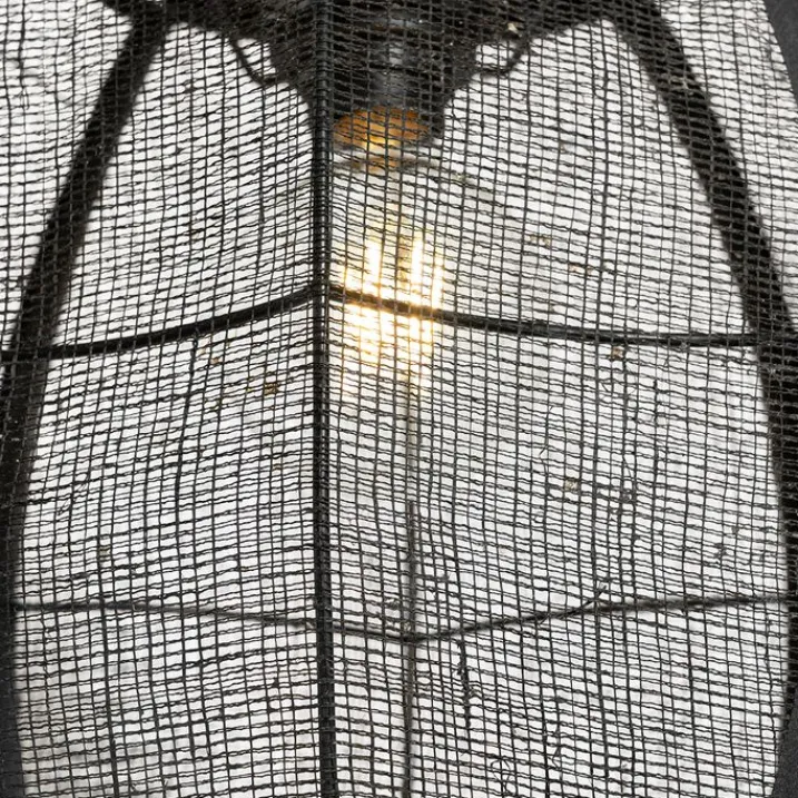 Kinder QAZQA Kinderzimmerlampen|Pendelleuchten*Orientalische Hängelampe Schwarz Stoff 35 cm - Rob