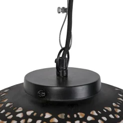 QAZQA Pendelleuchten|Wohnzimmerlampen*Orientalische Hängelampe schwarz mit Gold 45 cm - Radiante