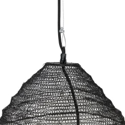 QAZQA Pendelleuchten|Wohnzimmerlampen*Orientalische Hängelampe schwarz 60 cm - Nidum