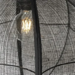 Kinder QAZQA Kinderzimmerlampen|Pendelleuchten*Orientalische Hängelampe Schwarz Stoff 48 cm - Rob