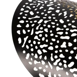 QAZQA Pendelleuchten|Wohnzimmerlampen*Orientalische Hängelampe schwarz mit Gold 35 cm - Japke