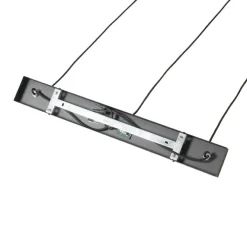 QAZQA Pendelleuchten|Wohnzimmerlampen*Orientalische Hängelampe schwarz mit Rattan 3-flammig länglich - Akira