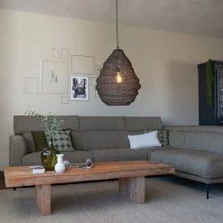 QAZQA Pendelleuchten|Wohnzimmerlampen*Orientalische Hängelampe schwarz 45 cm - Nidum