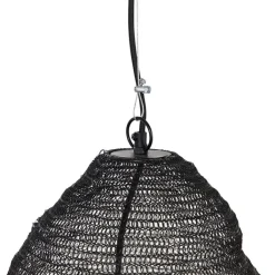 QAZQA Pendelleuchten|Wohnzimmerlampen*Orientalische Hängelampe schwarz 45 cm - Nidum