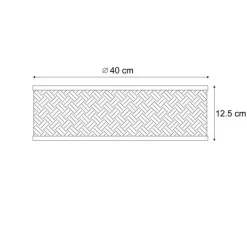 QAZQA Deckenleuchten|Wohnzimmerlampen*Orientalische Rattan Deckenleuchte mit Schwarz 40cm - Tremmo