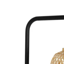 QAZQA Schlafzimmerlampen|Küchenlampen*Orientalische Stehleuchte schwarz mit Bambus - Yvonne