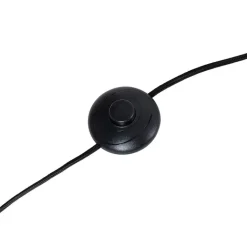 QAZQA Schlafzimmerlampen|Küchenlampen*Orientalische Stehleuchte aus Messing mit schwarzem 2-Licht - Louka