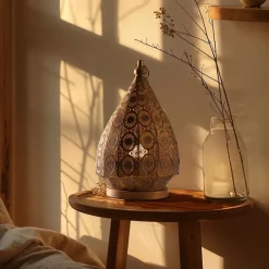 QAZQA Tischlampen|Wohnzimmerlampen*Orientalische Tischlampe Gold 26 cm - Mowgli