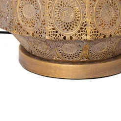 QAZQA Tischlampen|Wohnzimmerlampen*Orientalische Tischlampe Gold 26 cm - Mowgli