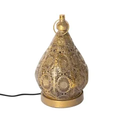 QAZQA Tischlampen|Wohnzimmerlampen*Orientalische Tischleuchte Gold 19 cm - Mowgli