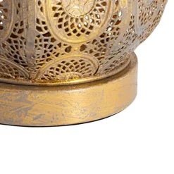 QAZQA Tischlampen|Wohnzimmerlampen*Orientalische Tischleuchte Gold 19 cm - Mowgli