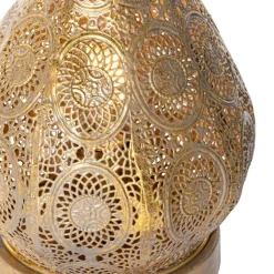 QAZQA Tischlampen|Wohnzimmerlampen*Orientalische Tischleuchte Gold 19 cm - Mowgli