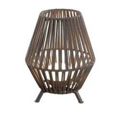 Newgarden Gartenbeleuchtung|Led-Außenleuchten*Orientalische Tischleuchte aus Seil inkl. dimmbarem, wiederaufladbarem LED - Contra