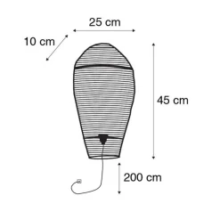 QAZQA Wandleuchten|Wohnzimmerlampen*Orientalische Wandlampe Bronze 45 cm - Nidum