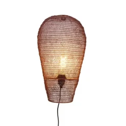 QAZQA Wandleuchten|Wohnzimmerlampen*Orientalische Wandlampe Bronze 45 cm - Nidum