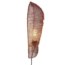 QAZQA Wandleuchten|Wohnzimmerlampen*Orientalische Wandlampe Bronze 45 cm - Nidum