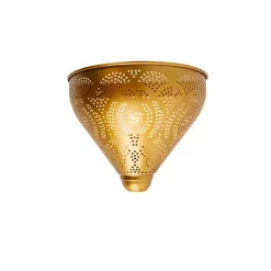 QAZQA Schlafzimmerlampen|Wandleuchten*Orientalische Wandleuchte Gold mit Lichteffekt - Zayn