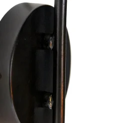 QAZQA Wandleuchten|Wohnzimmerlampen*Orientalische Wandleuchte Schwarz mit Gold - Vadi